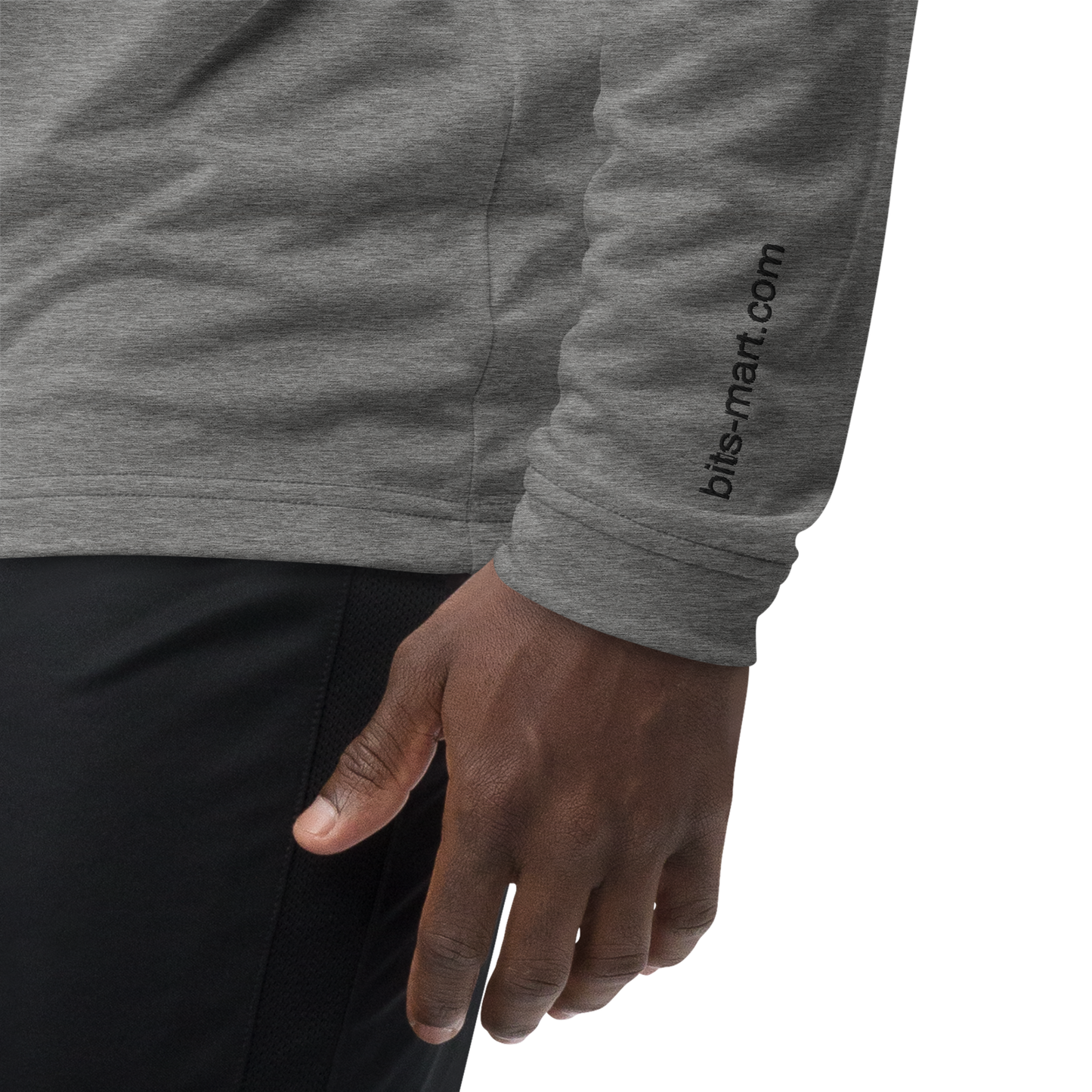 Adidas Quarter Zip Pullover Activewear — Grey