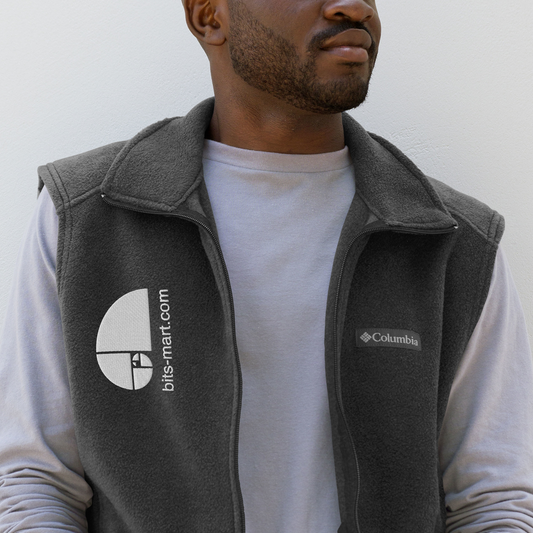 Men’s Columbia fleece vest — Grey