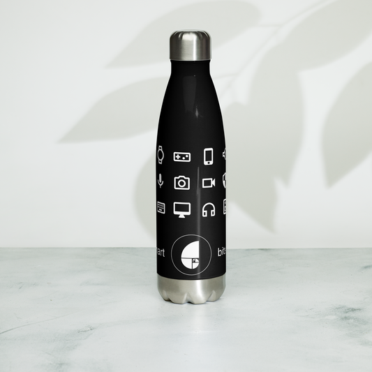 Stainless Steel Water Bottle — Black