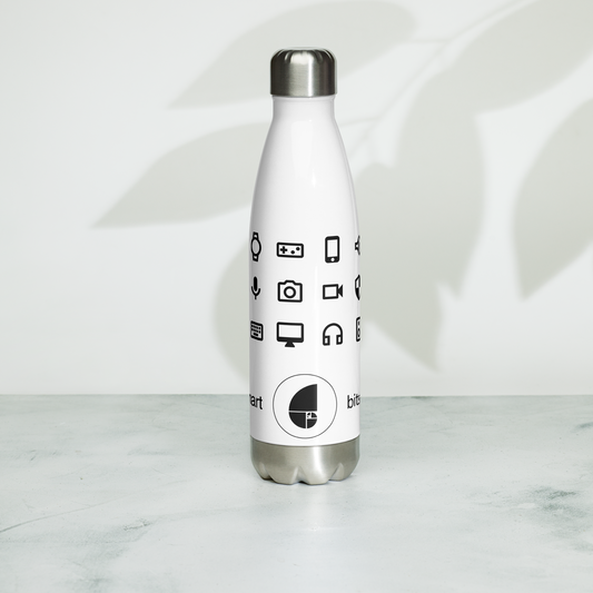 Stainless Steel Water Bottle — White