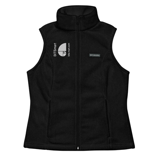 Women’s Columbia fleece vest — Black