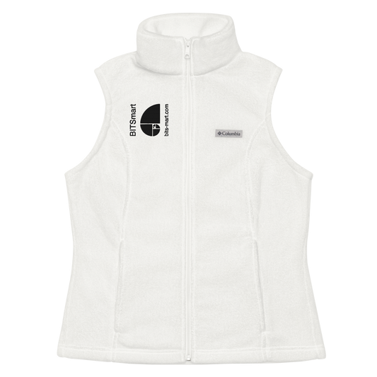 Women’s Columbia fleece vest — White